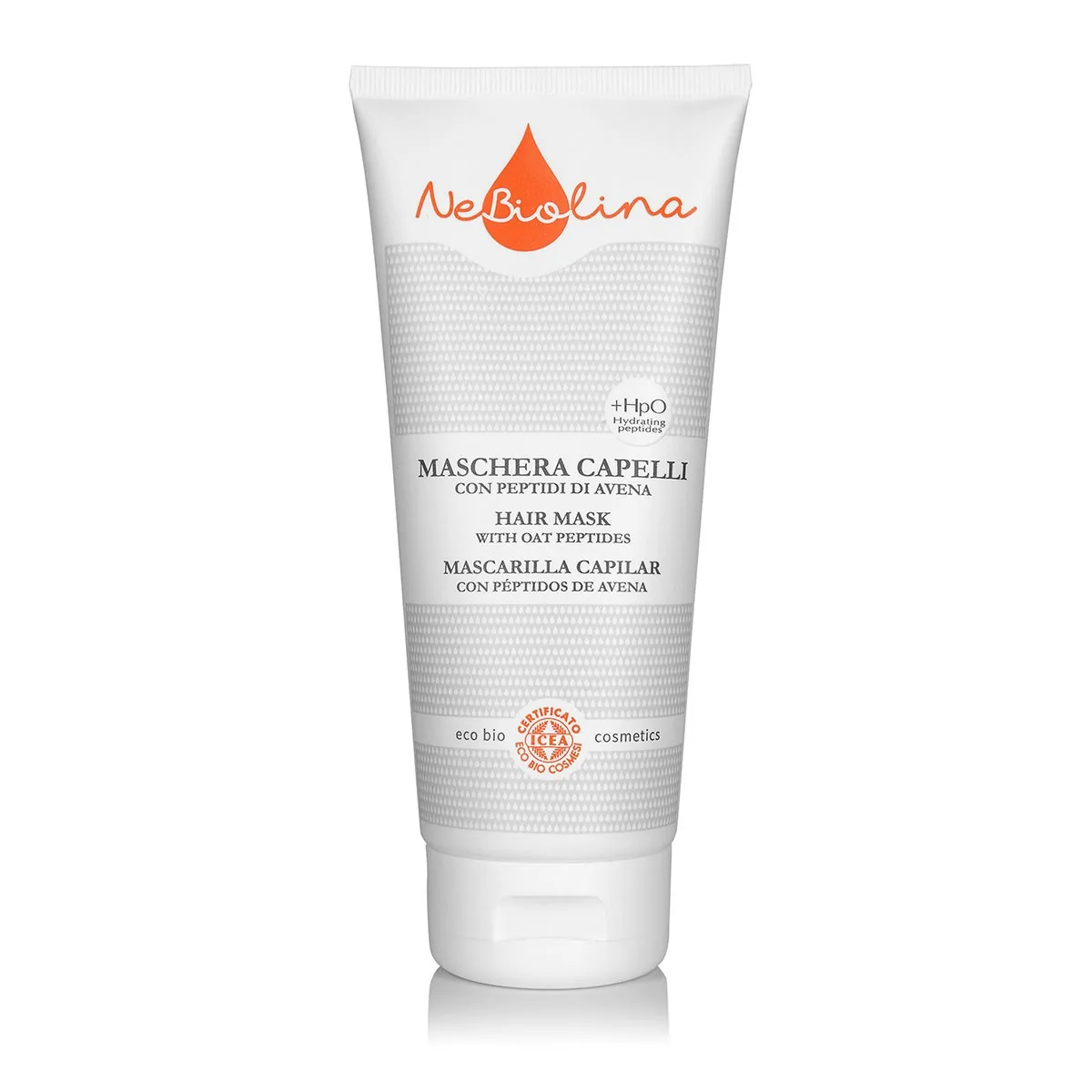 Nebiolina hair mask in white packaging